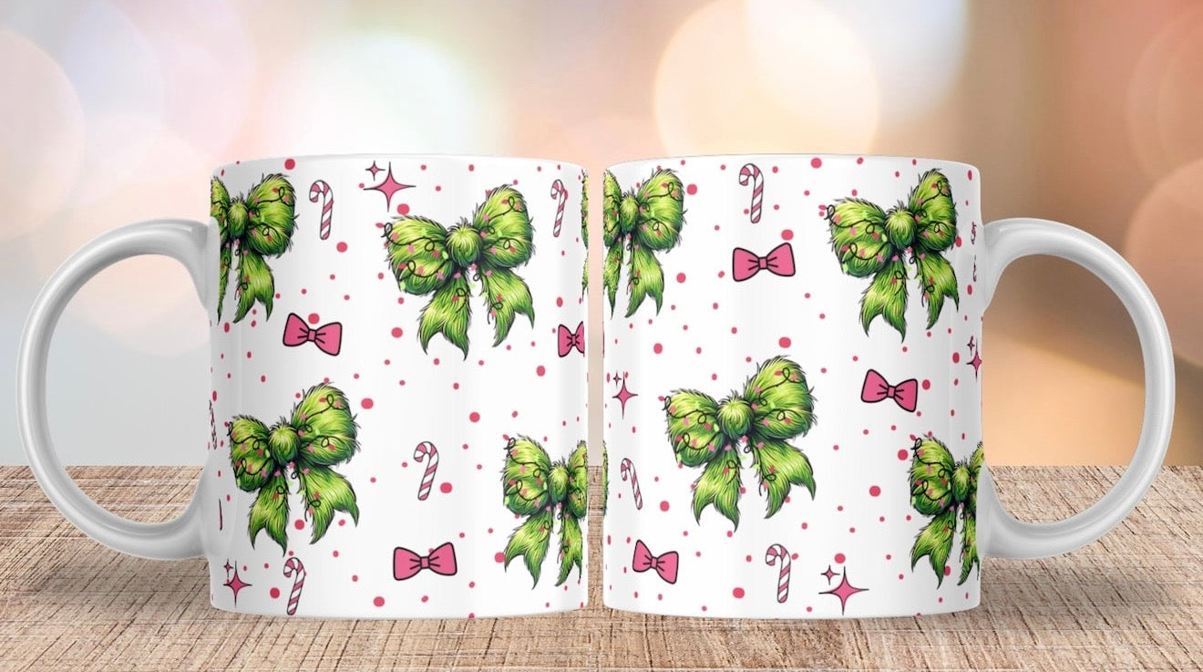 Grinch Bows Mug