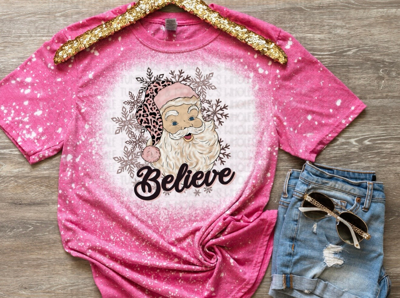Pink Christmas Believe